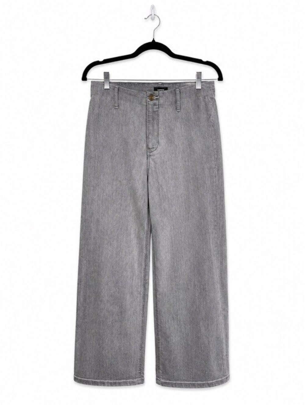Express Wide Leg Ankle High-Rise Hyper Stretch Women's Gray Jeans Size 4R